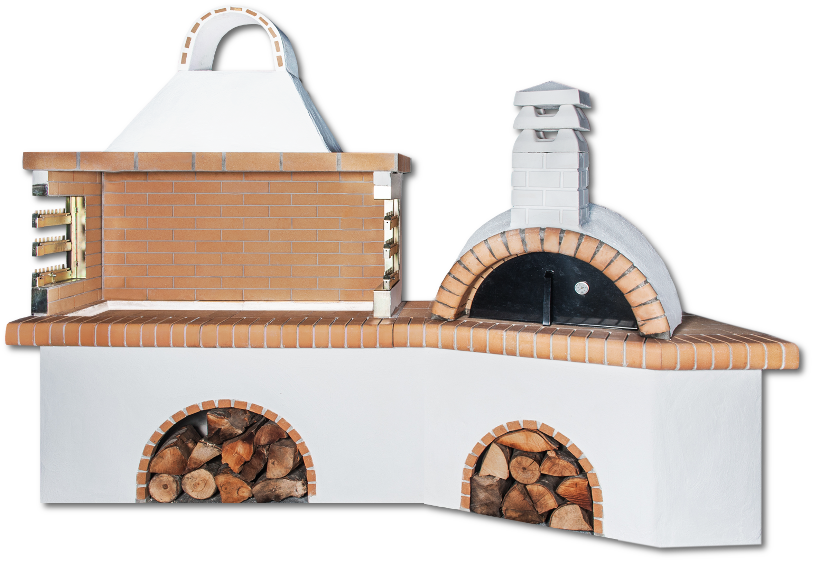 Code 0210 Barbecue Garden Gartengrill Mit Steinofen Und Gelbem